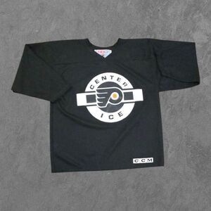 Vintage  CCM Philadelphia FLYERS PRACTICE JERSEY Center Ice Hockey NHL Large